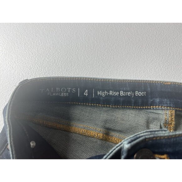 Talbots Womens Flawless Barely Boot Jeans High Rise Size 4 - Picture 6 of 8